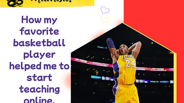 Thank you Mamba for Helping Me to Start Teaching Online