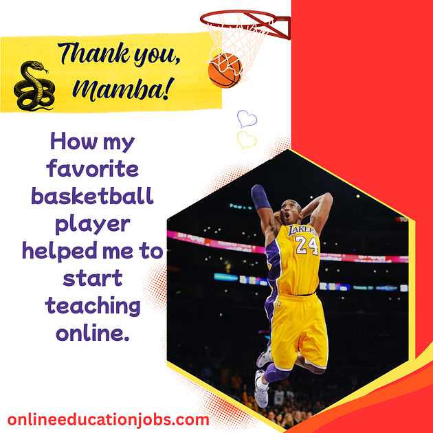 Thank you Mamba for Helping Me to Start Teaching Online